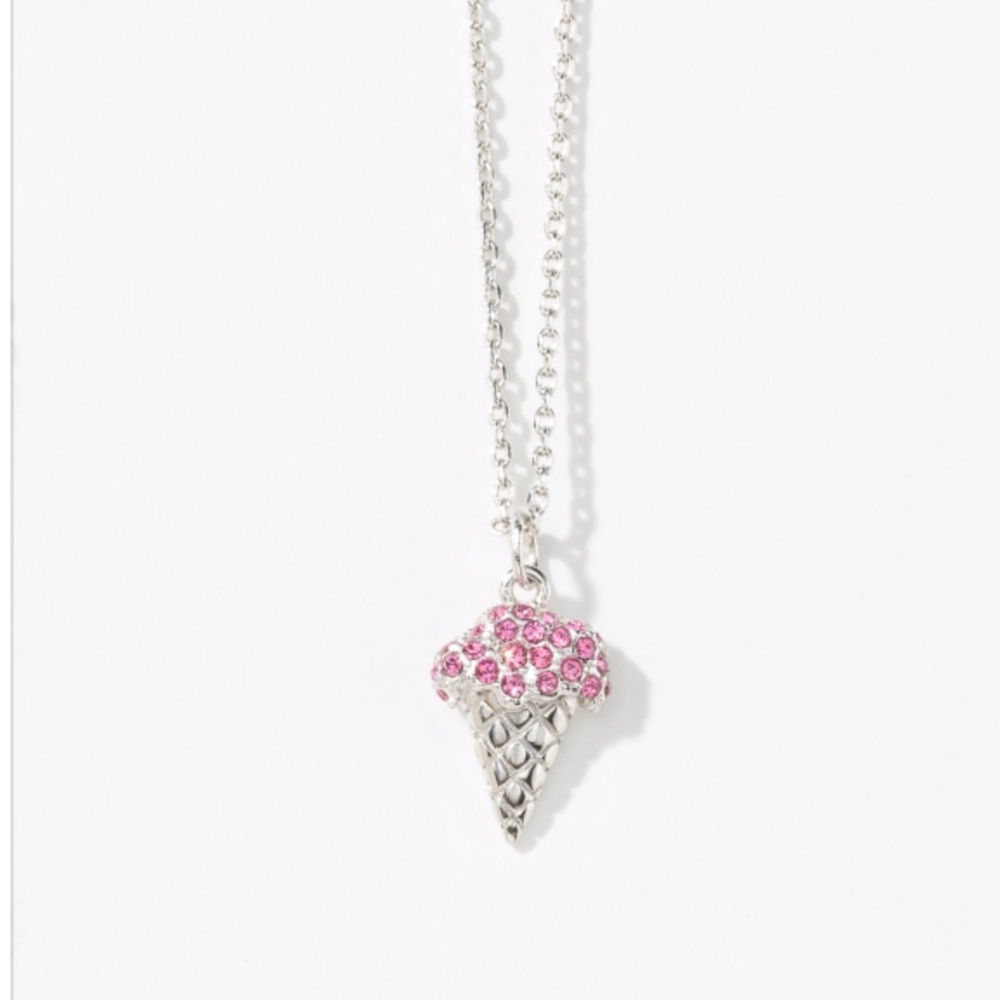 Touchstone Crystal Ice cream scoop Necklace